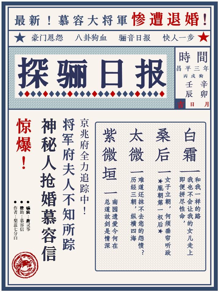 夫人今天逃婚了吗